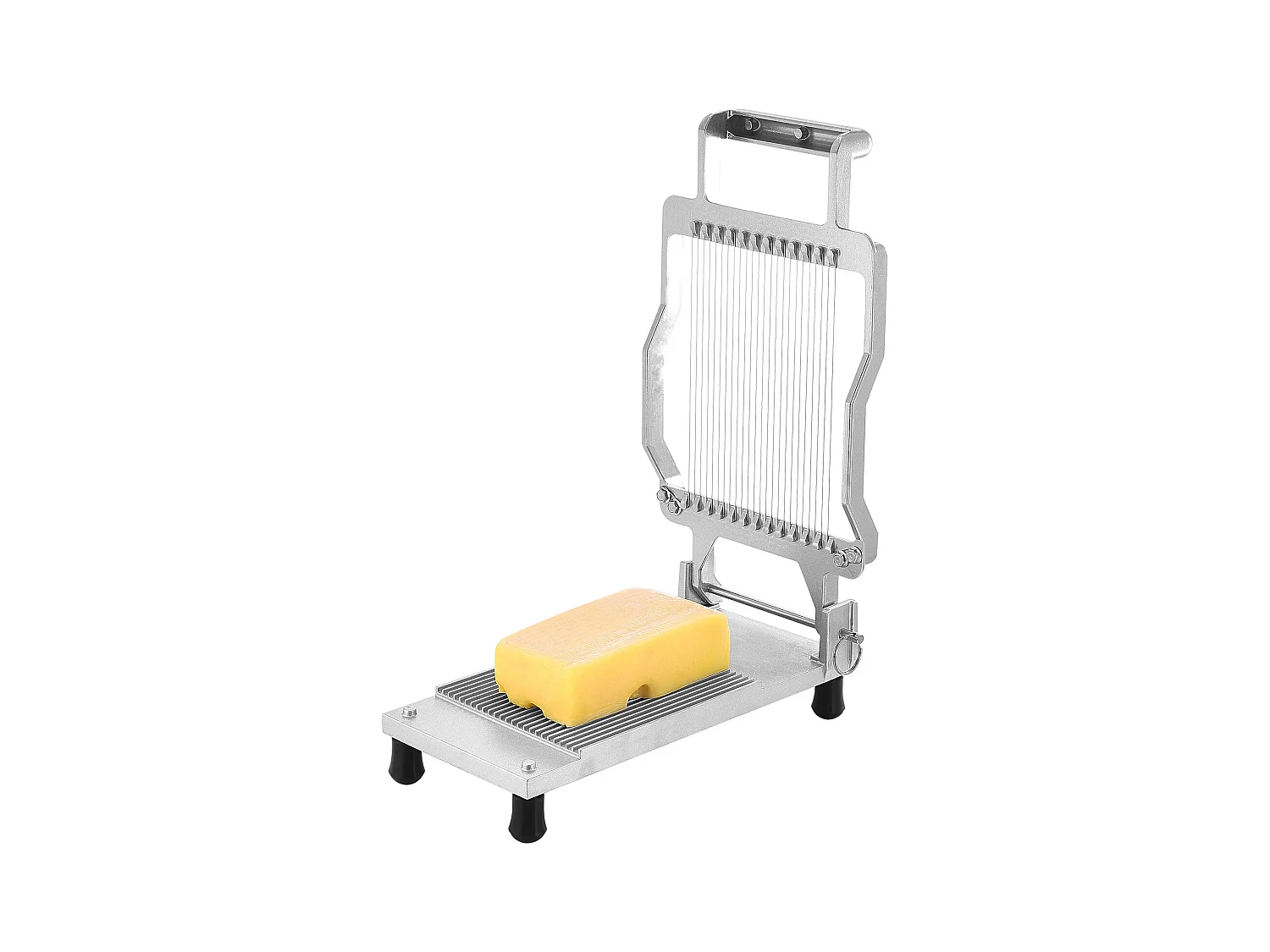 Cortador de Queso Fino SucceBuy, Hilo de 0,5 cm, para Queso, Cocina, 0 V, Aleación de Aluminio, Plata