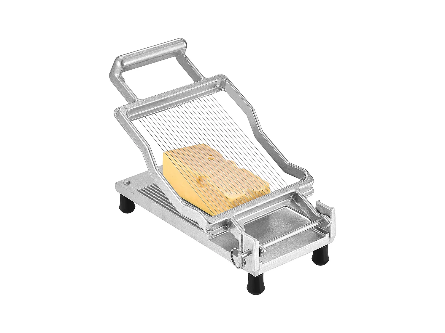 Cortador de Queso Fino SucceBuy, Hilo de 0,5 cm, para Queso, Cocina, 0 V, Aleación de Aluminio, Plata