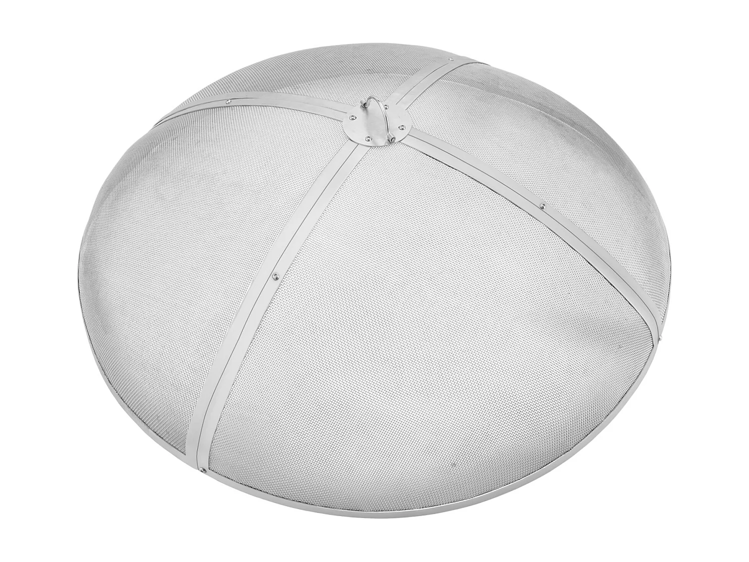 Couvercle de Protection SucceBuy contre les Étincelles pour Foyer Rond de 91.44cm en Acier Inoxydable pour Combustion du Bois