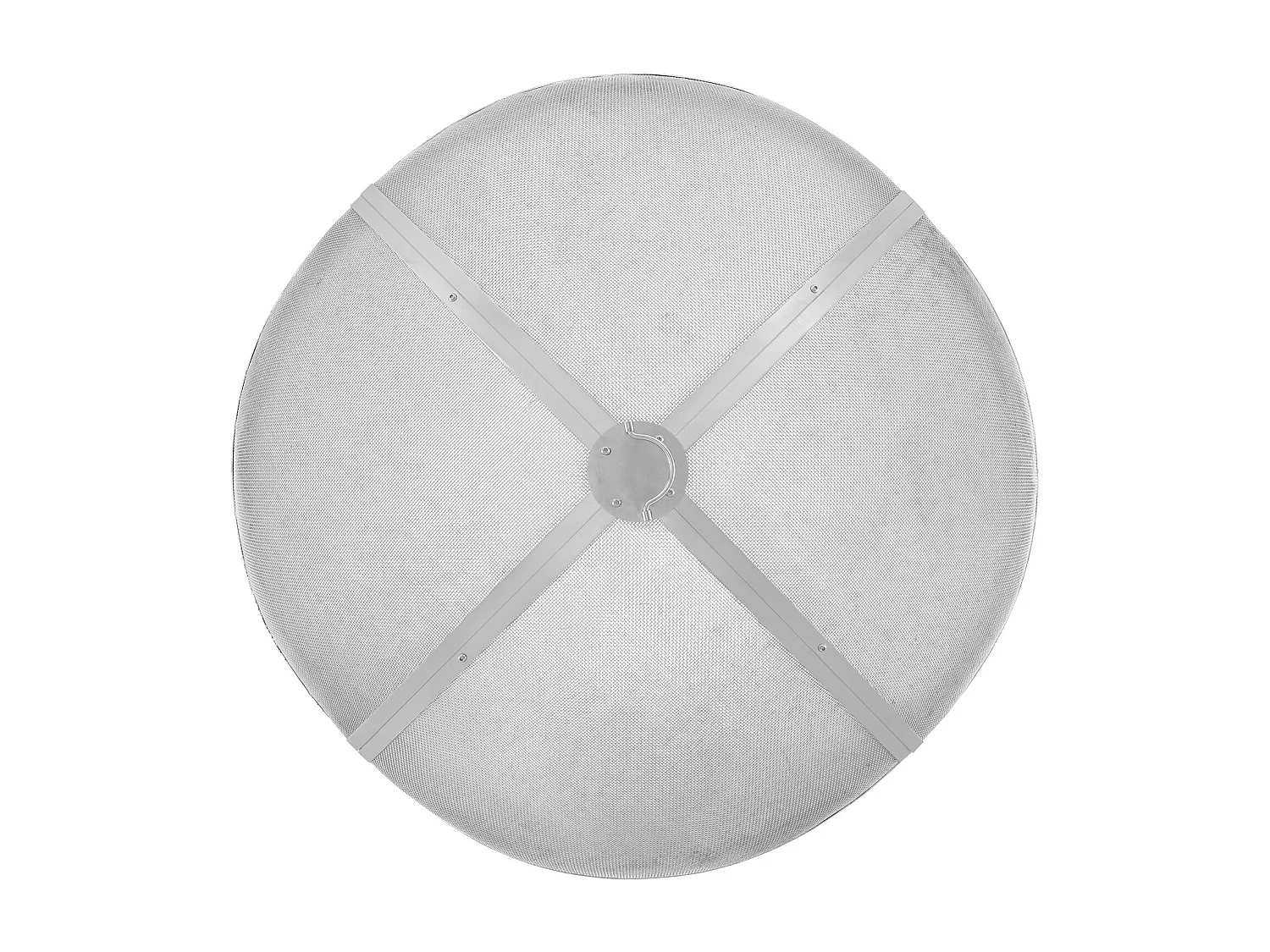 Couvercle de Protection SucceBuy contre les Étincelles pour Foyer Rond de 91.44cm en Acier Inoxydable pour Combustion du Bois