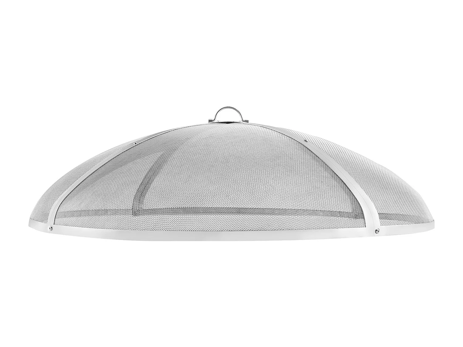 Couvercle de Protection SucceBuy contre les Étincelles pour Foyer Rond de 91.44cm en Acier Inoxydable pour Combustion du Bois