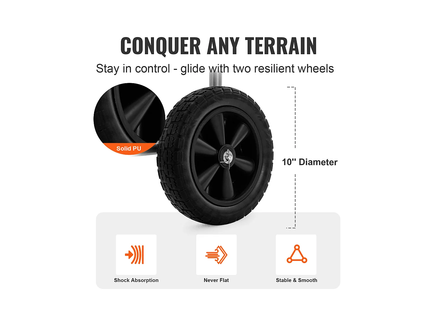 Bębenek Wózka SucceBuy Wózek na Bęben z Wężem – Mieści do 91 Metrów Węża o Średnicy 1,8 cm. Wytrzymała Stalowa Konstrukcja do Użytku na Zewnątrz, 950 x 560 x 970 mm