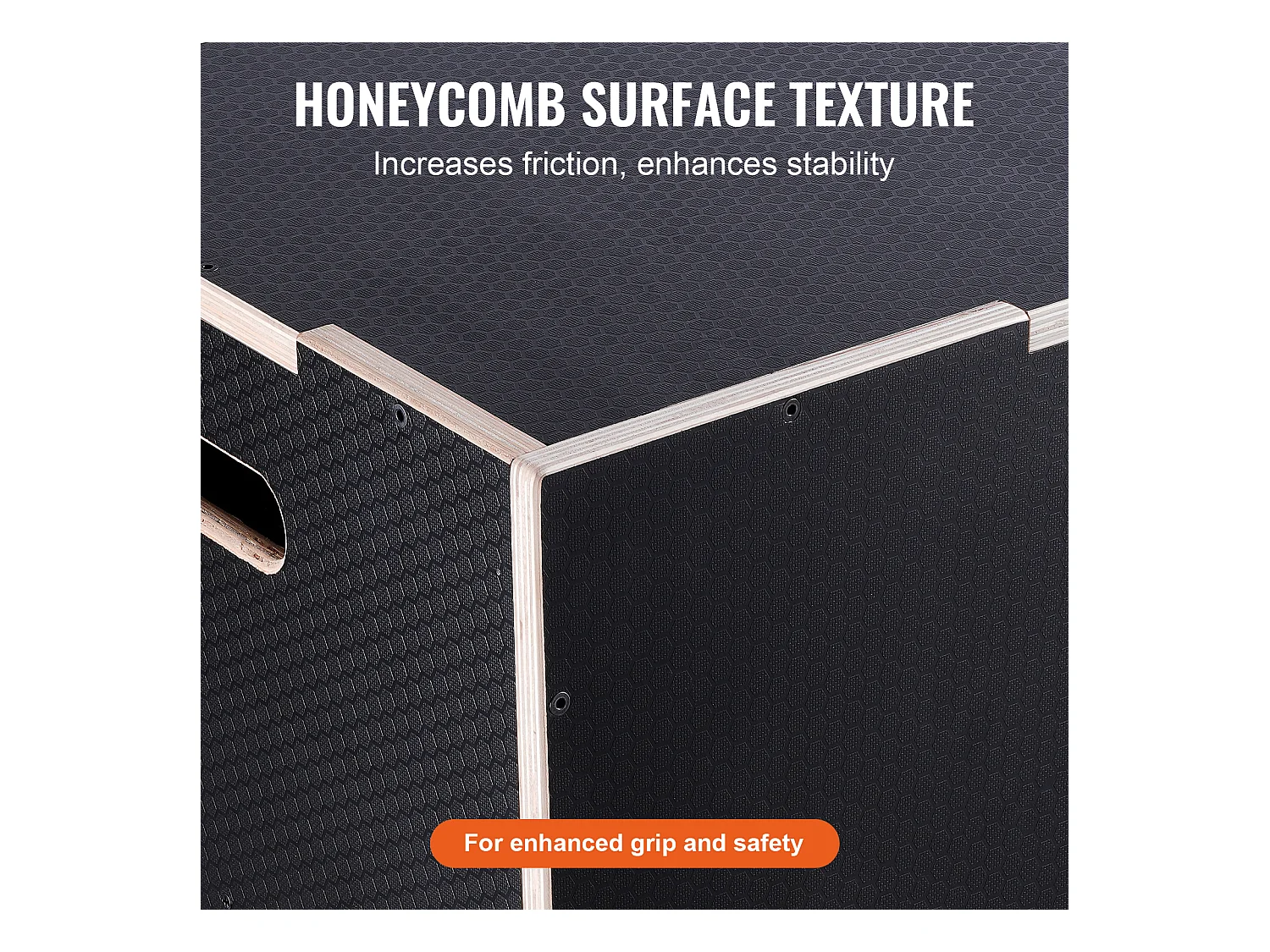 Pliometrischer Sprungkasten SucceBuy, 3 in 1, Trainings-Sprungkiste Fitness, 76/60/50 cm