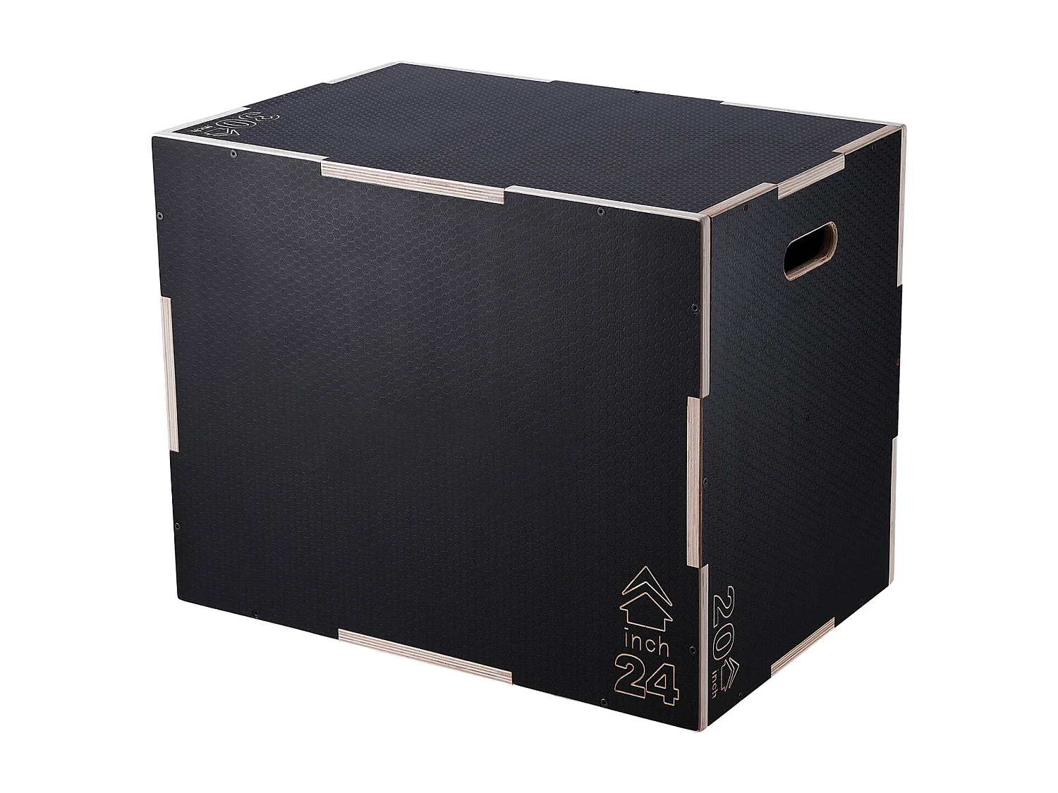 Pliometrischer Sprungkasten SucceBuy, 3 in 1, Trainings-Sprungkiste Fitness, 76/60/50 cm