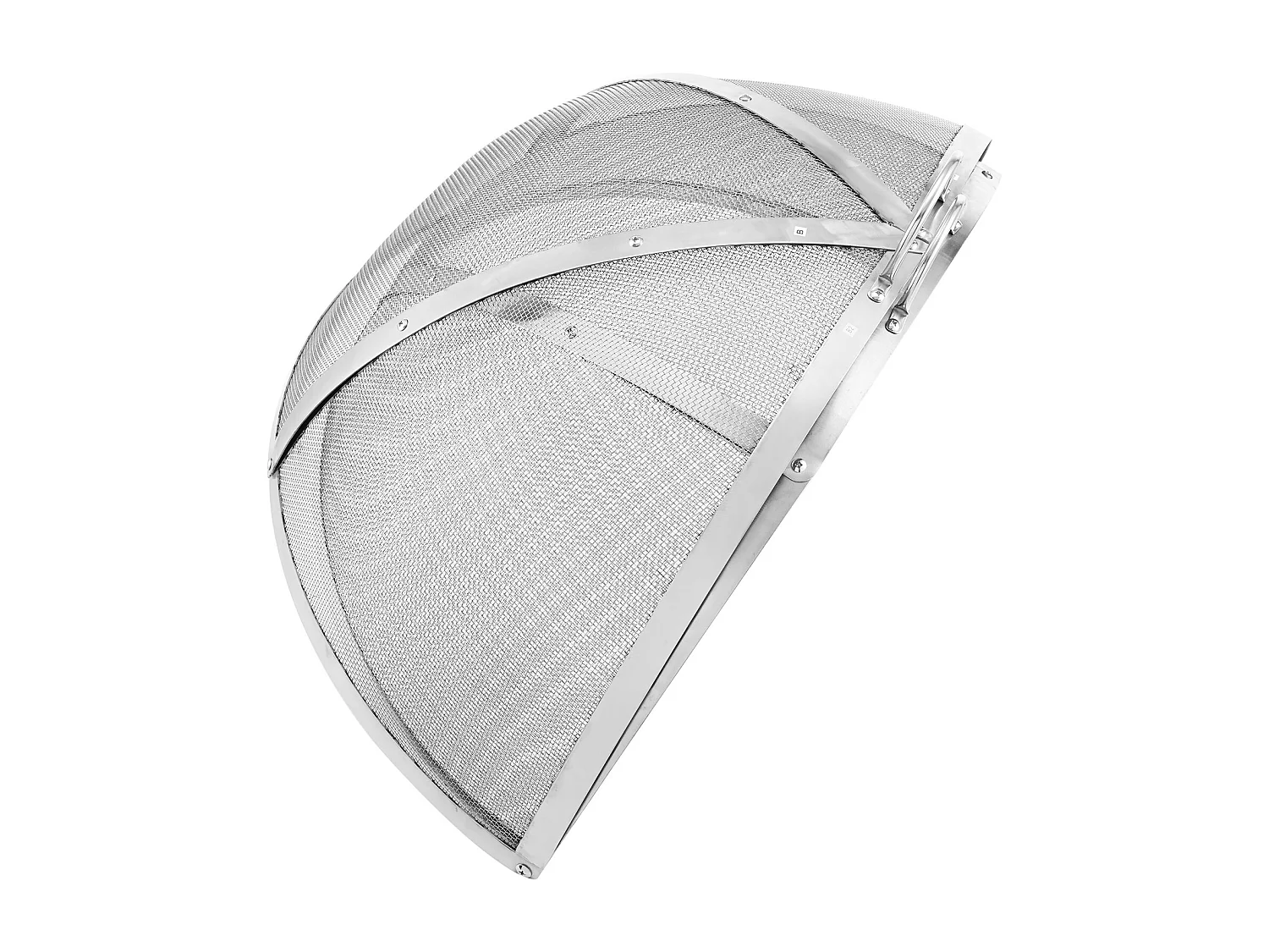 Couvercle de Protection SucceBuy Anti-Étincelles pour Foyer Rond à Bois de 102cm en Acier Inoxydable, Couvercle Rond pour Anneau de Foyer Extérieur