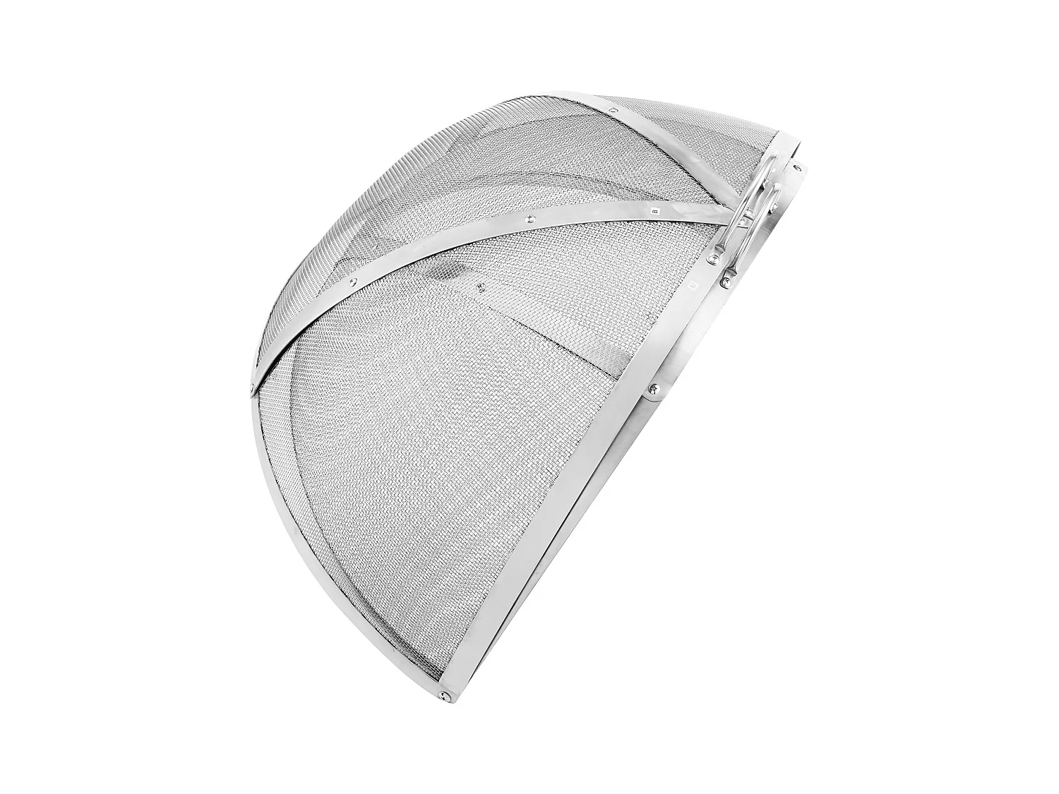 Cubierta SucceBuy de Protección Antichispas para Hogar Redondo de Leña de 102cm en Acero Inoxidable, Cubierta Redonda para Anillo de Hogar al Aire Libre