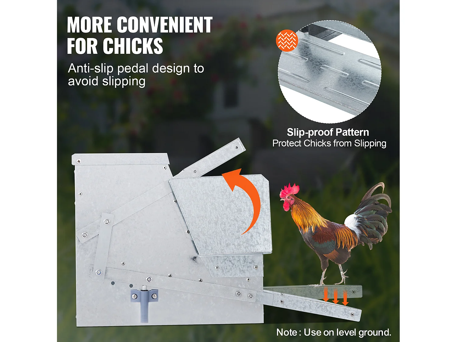 Comedero Automático SucceBuy para Pollos, Acero Galvanizado, Capacidad de 11 kg, para 10 Pollos