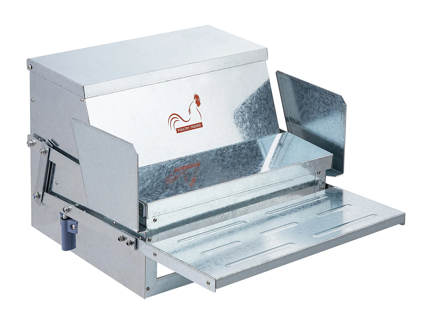 Comedero Automático SucceBuy para Pollos, Acero Galvanizado, Capacidad de 11 kg, para 10 Pollos