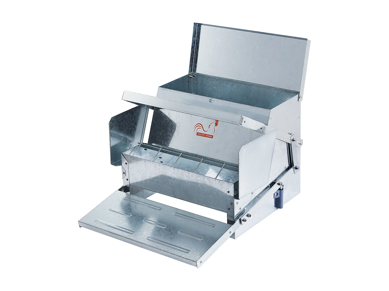 Comedero Automático SucceBuy para Pollos, Acero Galvanizado, Capacidad de 11 kg, para 10 Pollos
