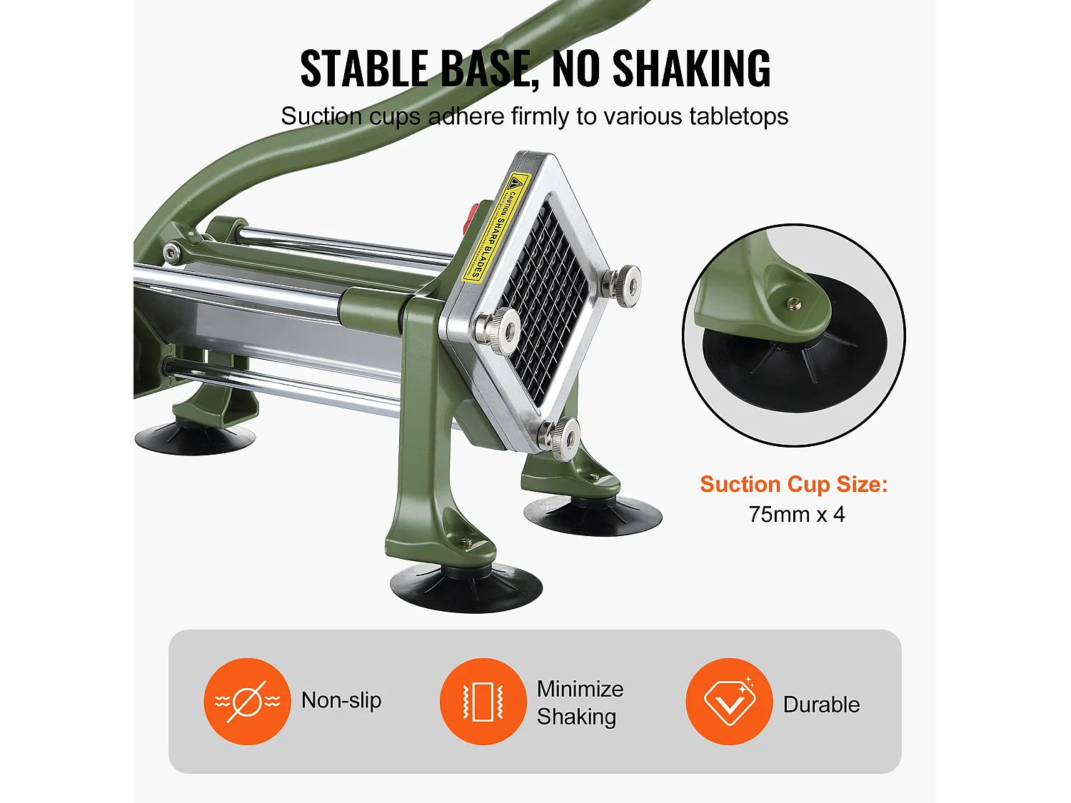 Tagliapatate e Verdure, SucceBuy Tagliapatate, Affettapatate e Verdure in Acciaio Inossidabile, 2 Lame