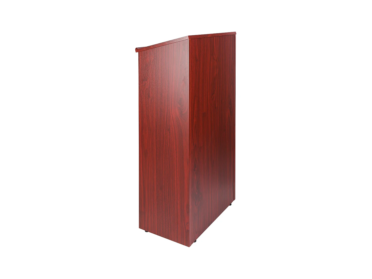 Support de Podium SucceBuy, Support d'Hôtesse de 120 cm avec 4 Roulettes, Podium en Bois avec Étagères de Rangement Réglables
