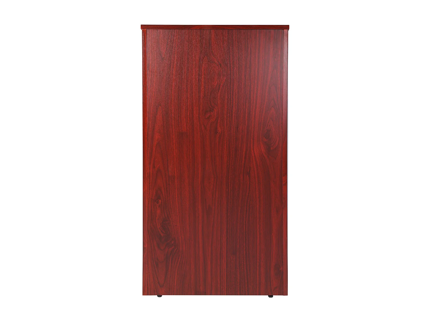 Support de Podium SucceBuy, Support d'Hôtesse de 120 cm avec 4 Roulettes, Podium en Bois avec Étagères de Rangement Réglables