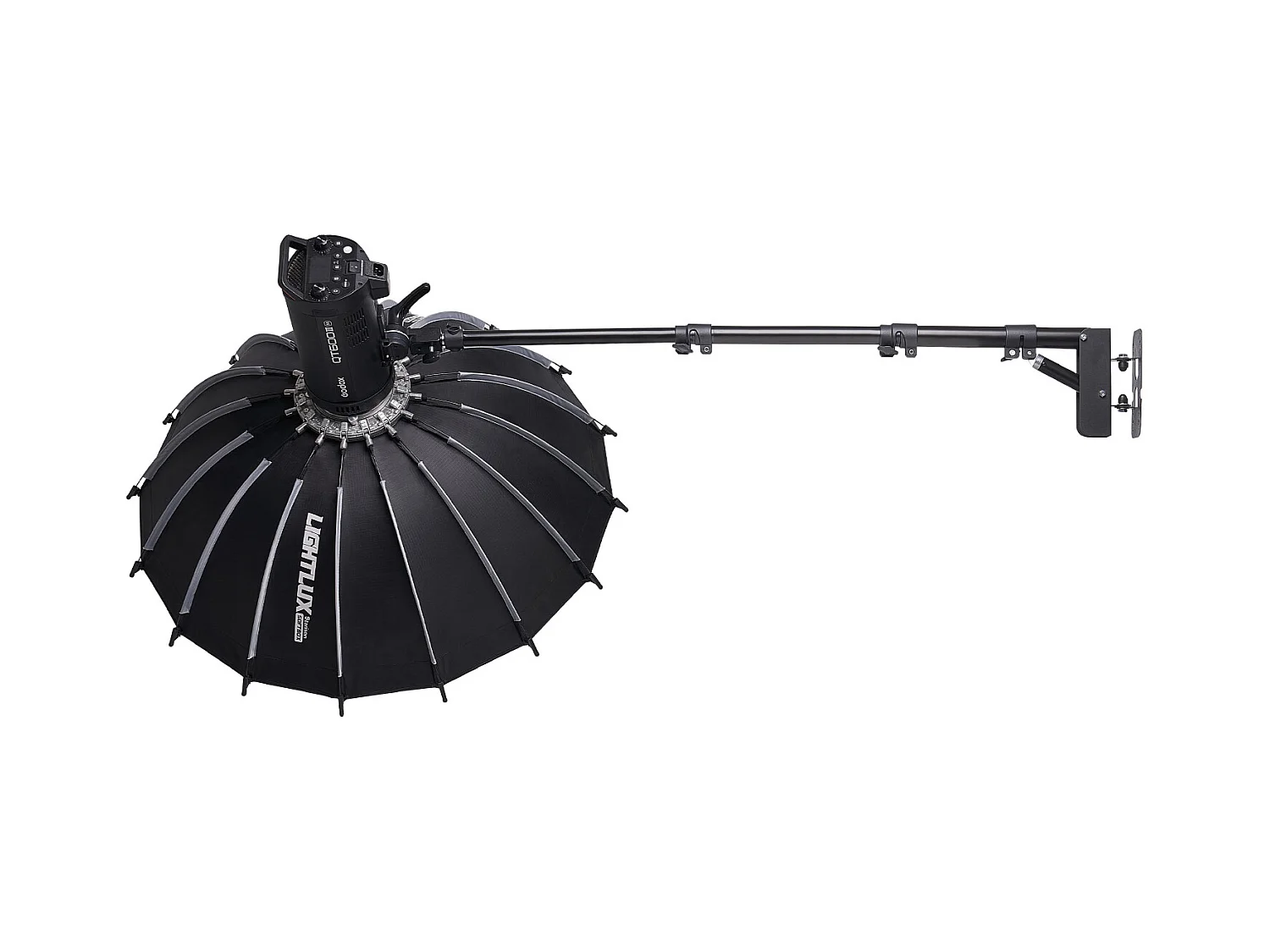 Supporto per Illuminazione a Parete con Braccio Triangolare SucceBuy, 100 cm, Supporto per Illuminazione ad Anello