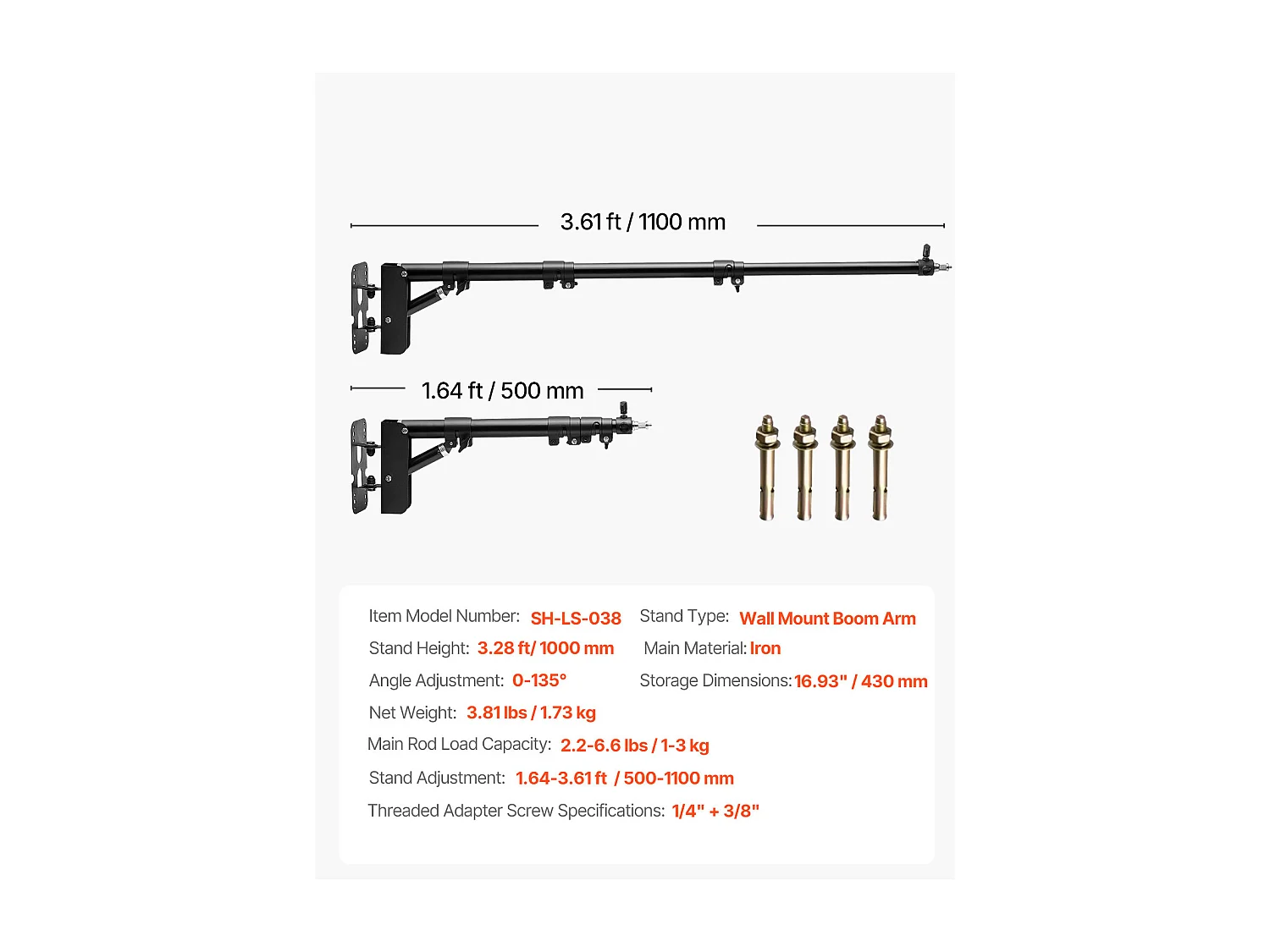 Stativ Oświetleniowy SucceBuy z Ramieniem Trójkątnym , 100 cm, Oświetlenie Pierścieniowe