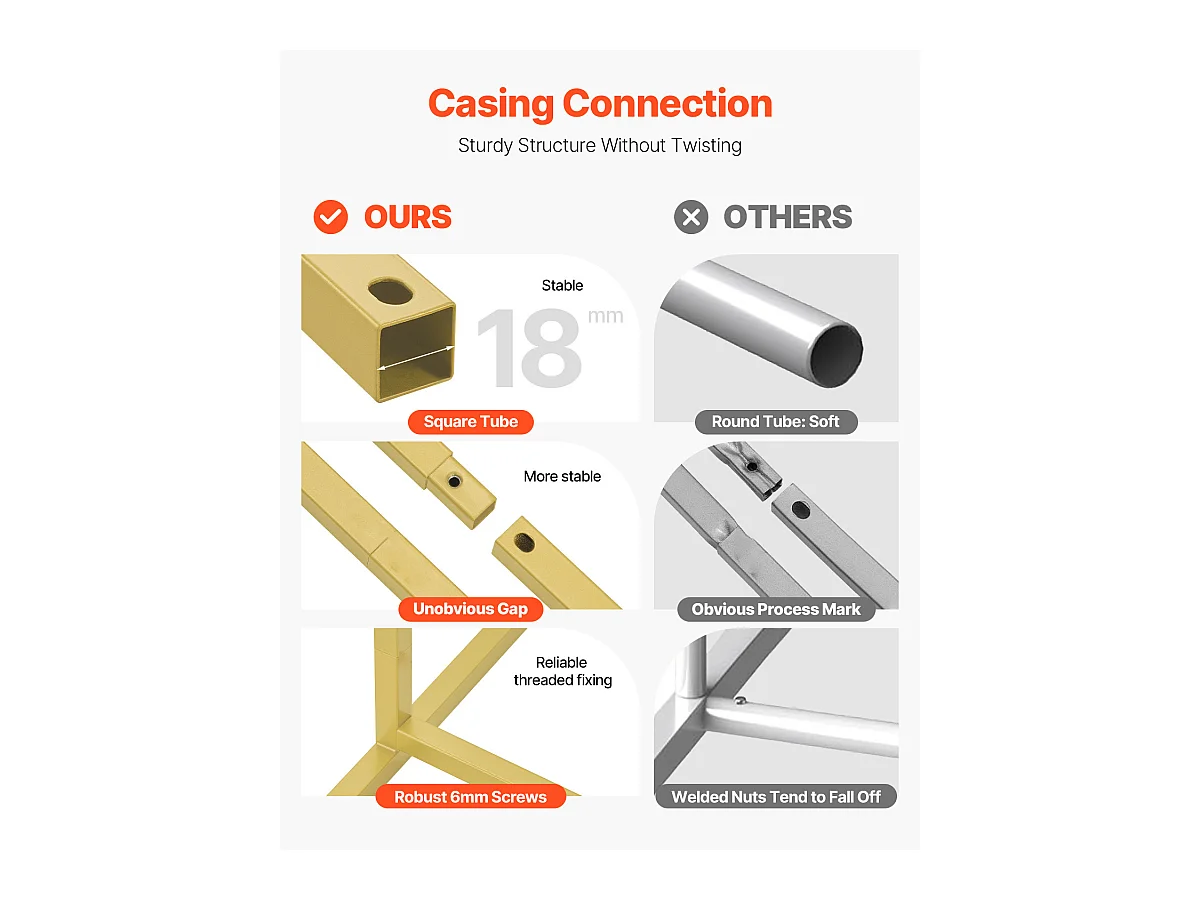 Metalen Booghouder SucceBuy met Hoogwaardig Gaas voor Bruiloften, Set van 3