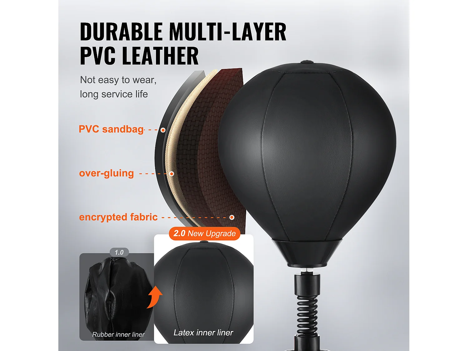 Barra de Boxeo Rotativa de Fijación de Pared SucceBuy, Entrenador de Velocidad de Reflejos Ajustable