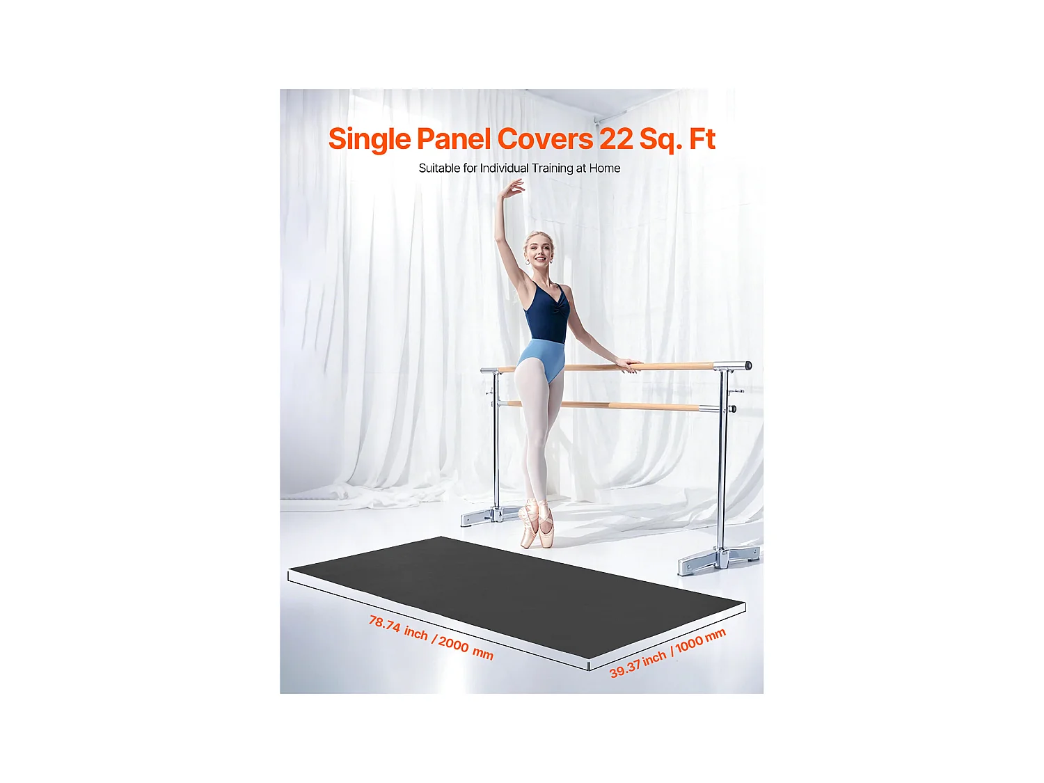Tapis de Yoga SucceBuy en PVC Gym 201cm x 91cm pour Pilates et Fitness, Tapis d'Entraînement Antidérapant de 1,5 mm d'Épaisseur pour la Maison, le Studio