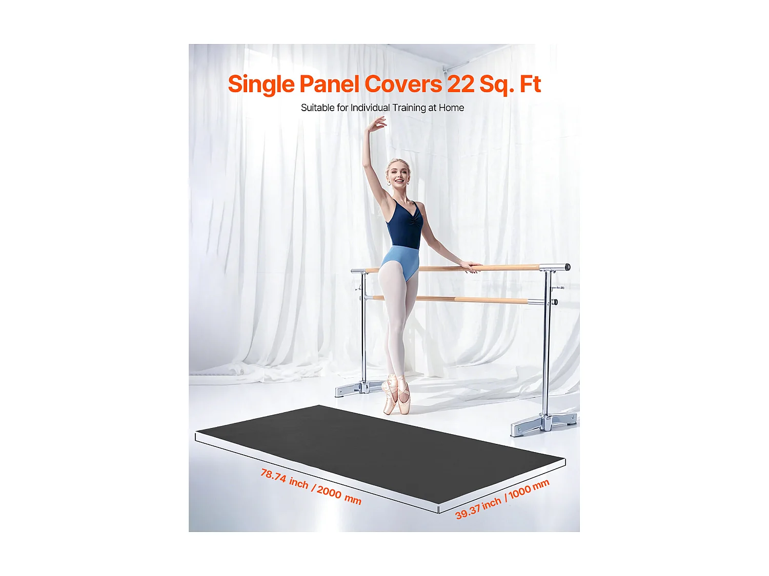 Mata SucceBuy do Jogi z PVC Siłownia 201cm x 91cm do Pilatesu i Fitnessu, Antypoślizgowa Mata Treningowa o Grubości 1,5 mm do Domu, Studia