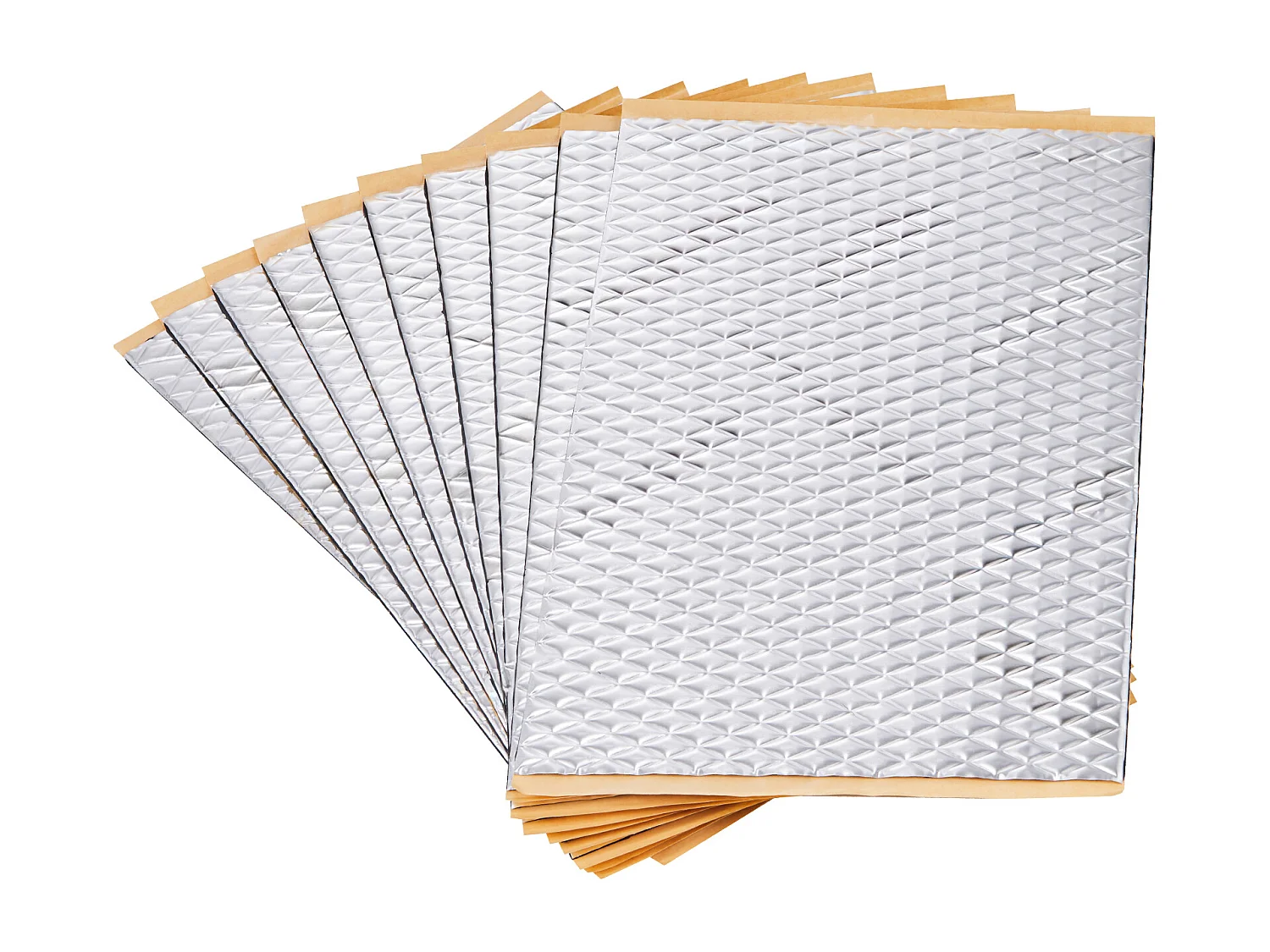 Tapis d'Isolation Phonique SucceBuy Feuille d'Absorption Acoustique 4,8 m² 24,9 x 39,9 x 0,13 cm pour Véhicule