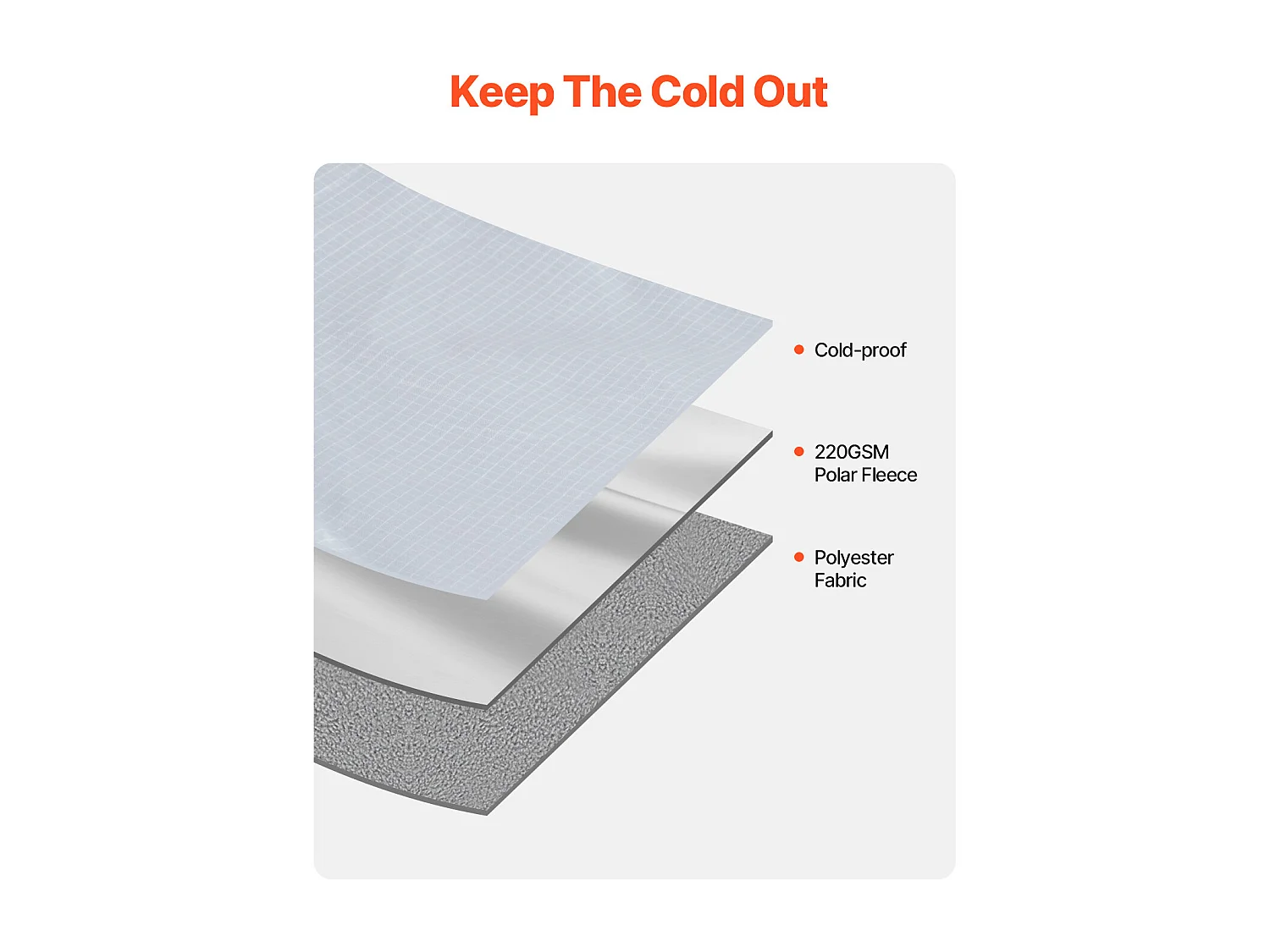 Couverture de Camping SucceBuy, 200.66cm x 149.86cm, Portable et Chaude, Idéale pour l'Extérieur en Gris Clair