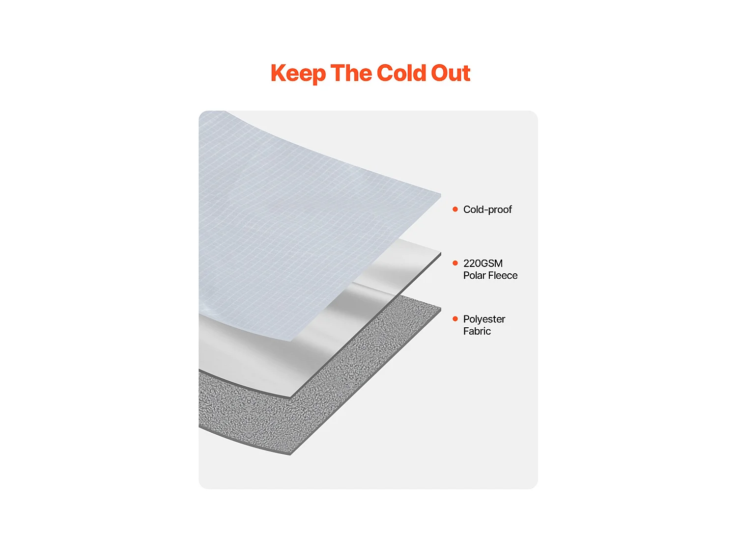 Coperta da Campeggio SucceBuy, 200,66 cm x 149,86 cm, Portatile e Calda, Ideale per Esterni in Grigio Chiaro