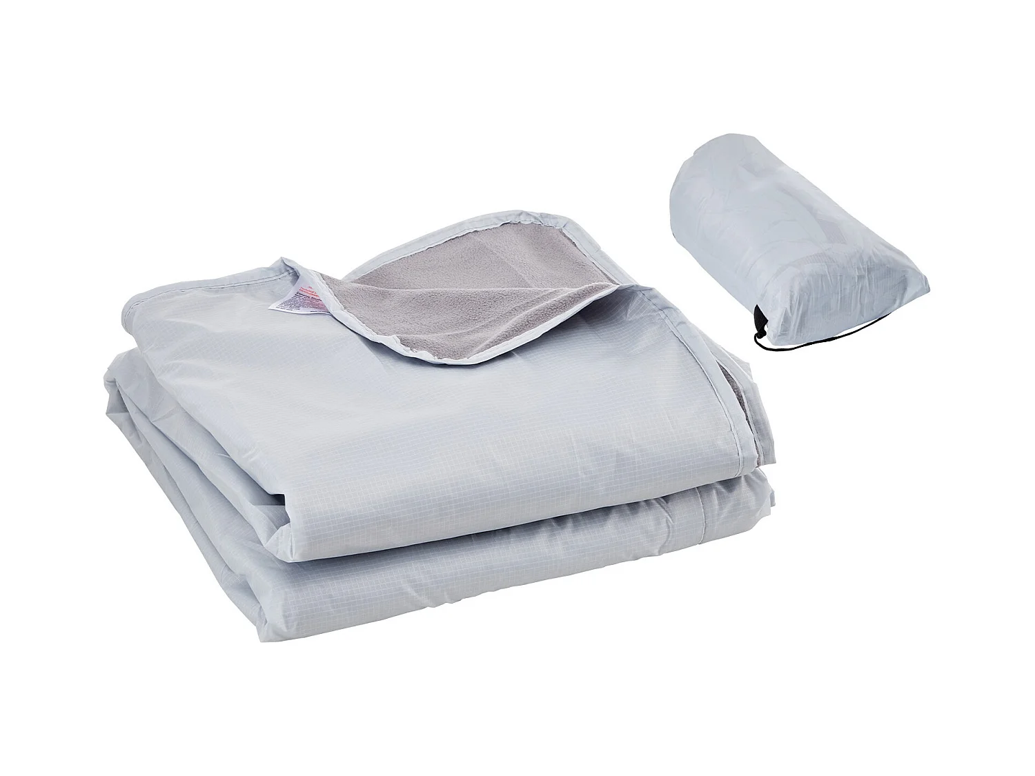 Coperta da Campeggio SucceBuy, 200,66 cm x 149,86 cm, Portatile e Calda, Ideale per Esterni in Grigio Chiaro