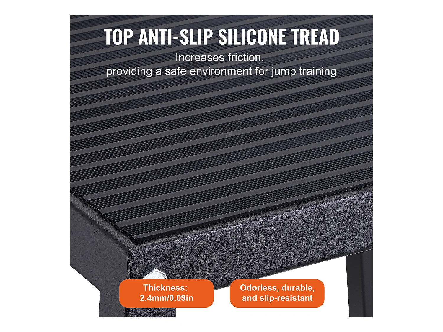 Caja de Salto Pliométrico SucceBuy, Caja de Pliometría, 3 Piezas, 30.5/45.8/60.9 cm, Negro