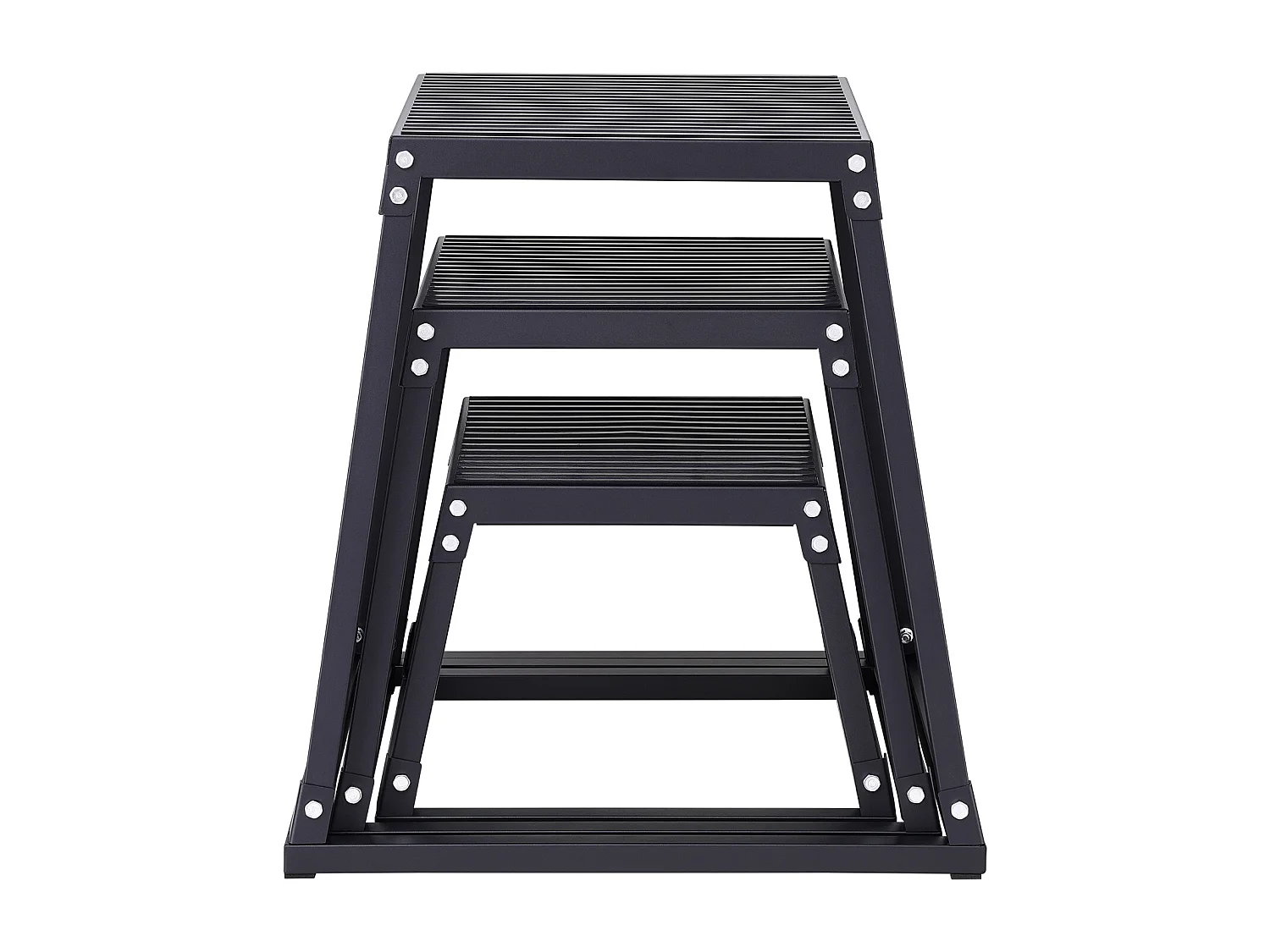 Boîte de Saut Pliométrique SucceBuy, Boîte de Pliométrie, 3PCs, 30.5/45.8/60.9 cm, Noir