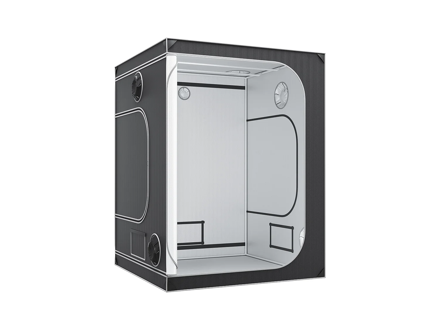 Cultuurtent SucceBuy 152x152x203 cm, Hydroponische Interieur Tent met Venster, Deur en Plattegrond