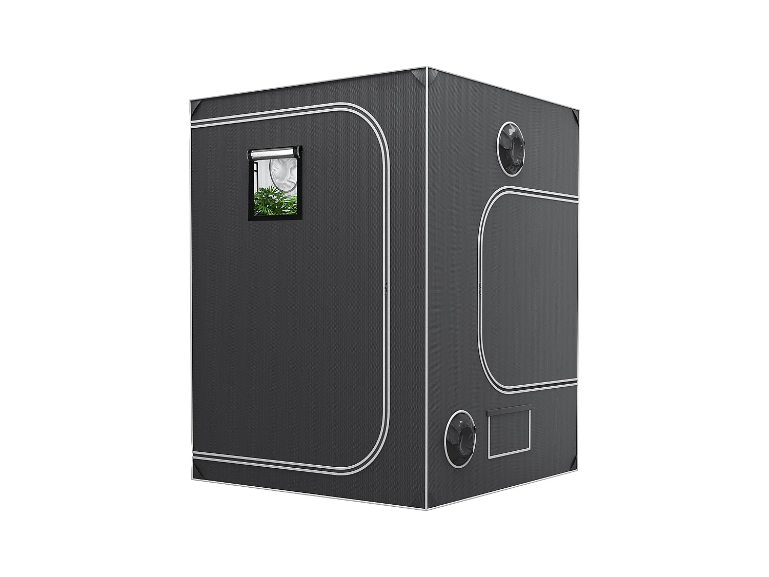 Cultuurtent SucceBuy 152x152x203 cm, Hydroponische Interieur Tent met Venster, Deur en Plattegrond