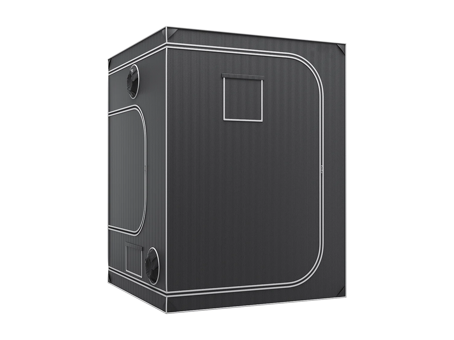 Tente de Culture SucceBuy 152x152x203 cm, Tente Hydroponique d'Intérieur avec Fenêtre, Porte et Plateau