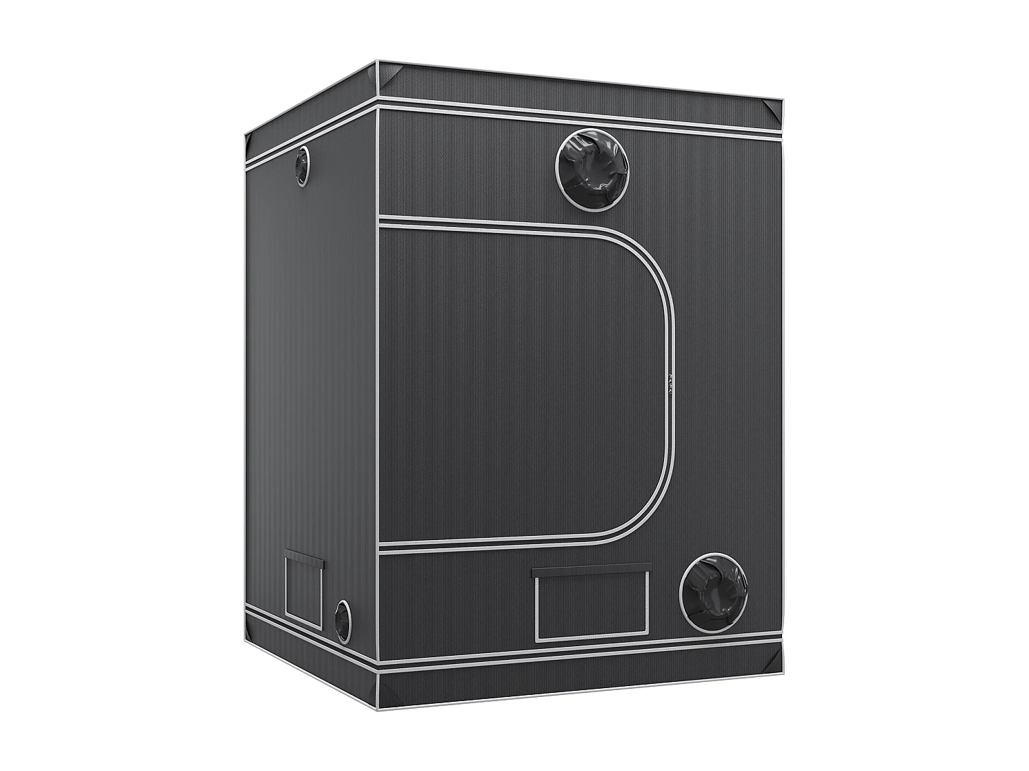 Tente de Culture SucceBuy 152x152x203 cm, Tente Hydroponique d'Intérieur avec Fenêtre, Porte et Plateau