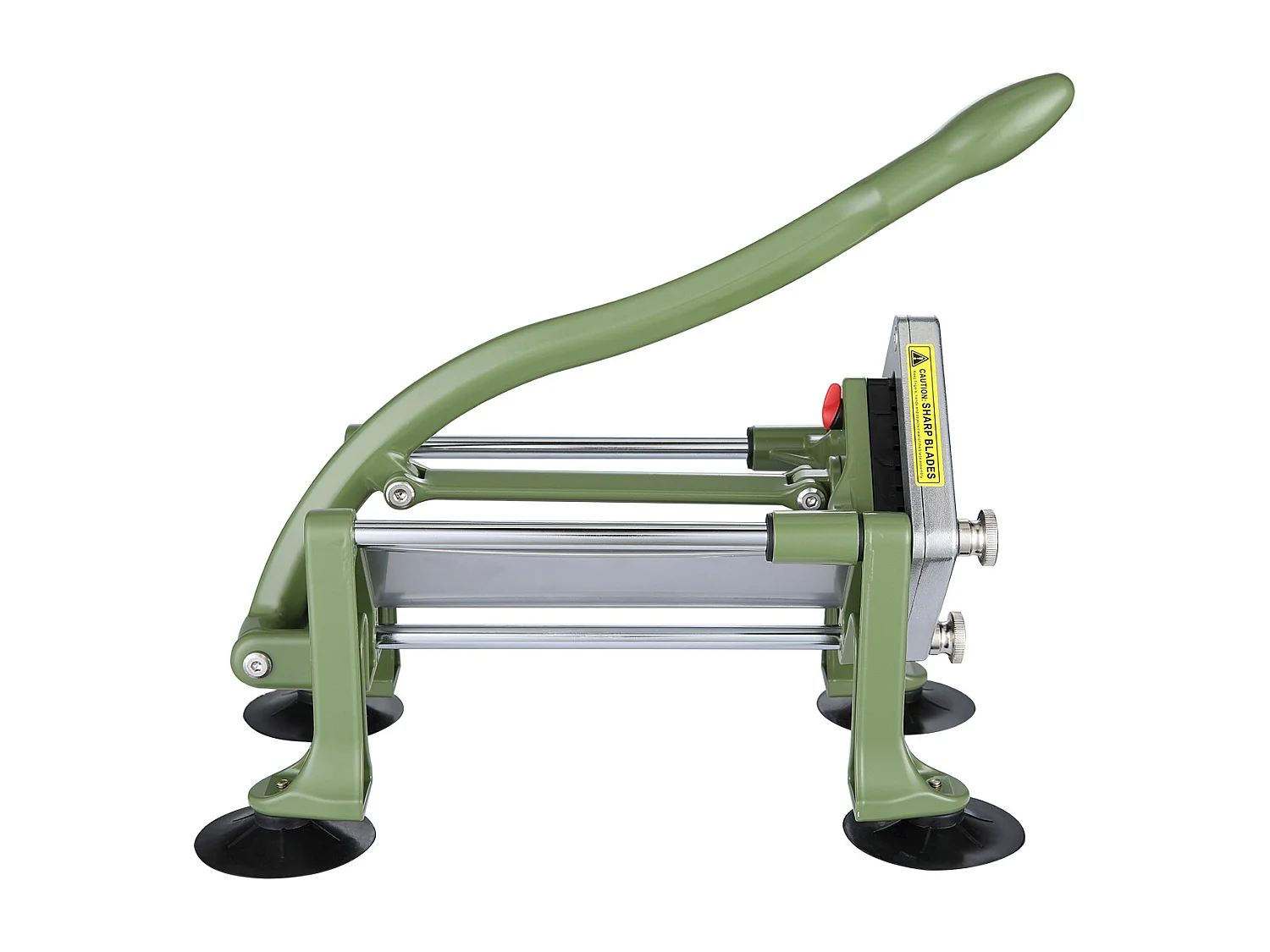 Coupe-frites et Légumes, SucceBuy Coupe-frites, un Hachoir Trancheur en Acier Inoxydable pour Pommes de Terre et Légumes avec 3 Lames