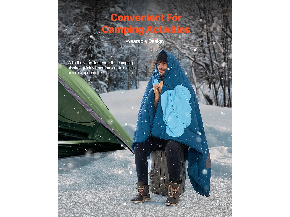 Couverture de Camping SucceBuy Grande Couverture de Camping Imperméable et Polyvalente