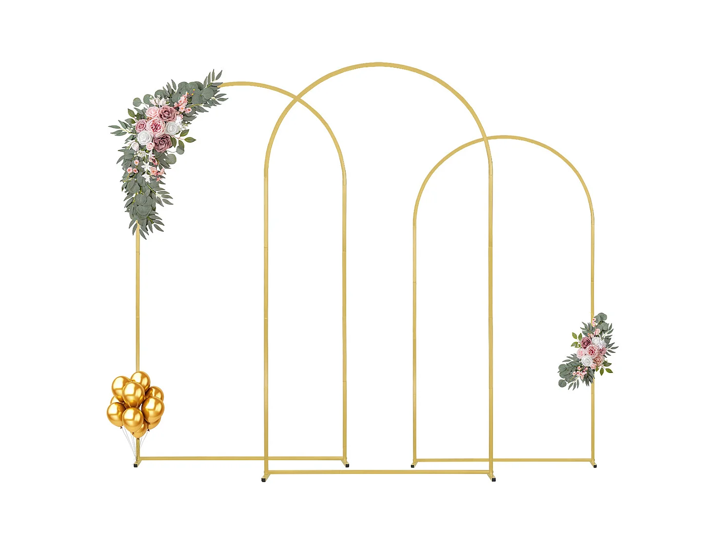 Support de Fond Arche Métallique SucceBuy pour Arche de Mariage, pour Toutes les Occasions, Lot de 3