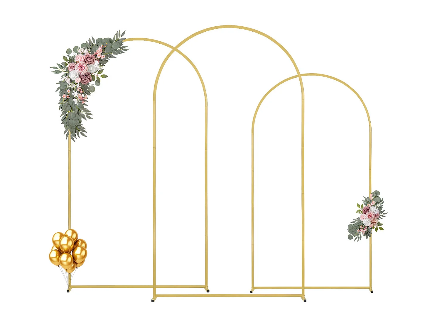 Support de Fond Arche Métallique SucceBuy pour Arche de Mariage, pour Toutes les Occasions, Lot de 3