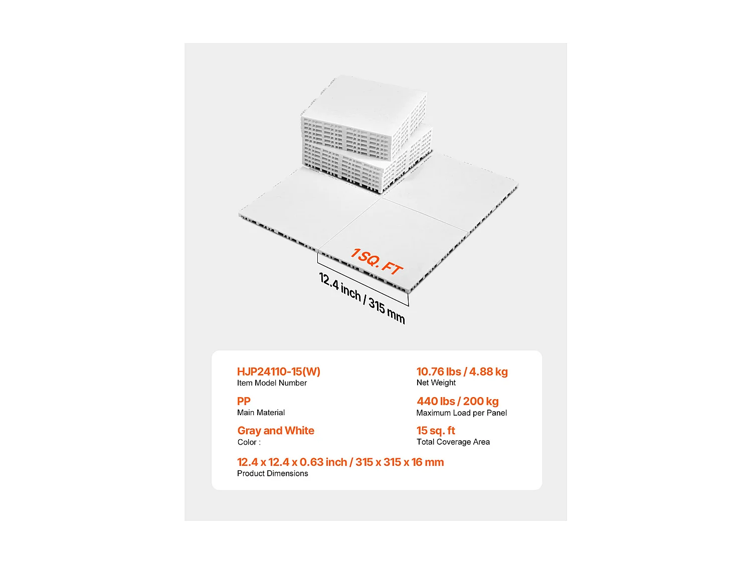 Tapis de Sol SucceBuy de Gymnastique Lot de 15 Dalles Emboîtables, Surface d'Entraînement Polyvalente, Piste de Danse, Planche de Tir