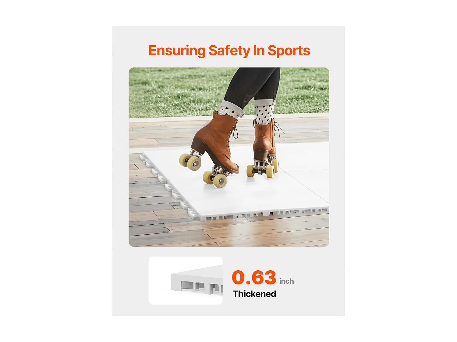 Tapis de Sol SucceBuy de Gymnastique Lot de 15 Dalles Emboîtables, Surface d'Entraînement Polyvalente, Piste de Danse, Planche de Tir