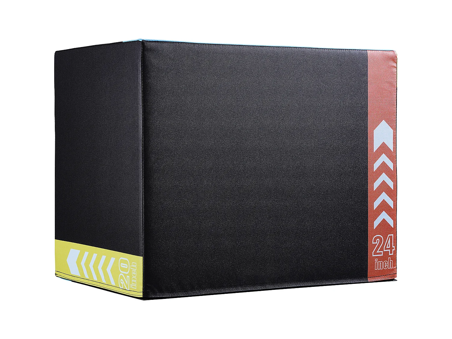 Boîte de Saut Pliométrique SucceBuy, Boîte de Pliométrie 3-en-1, 76/60/50 cm, Charge 200 kg