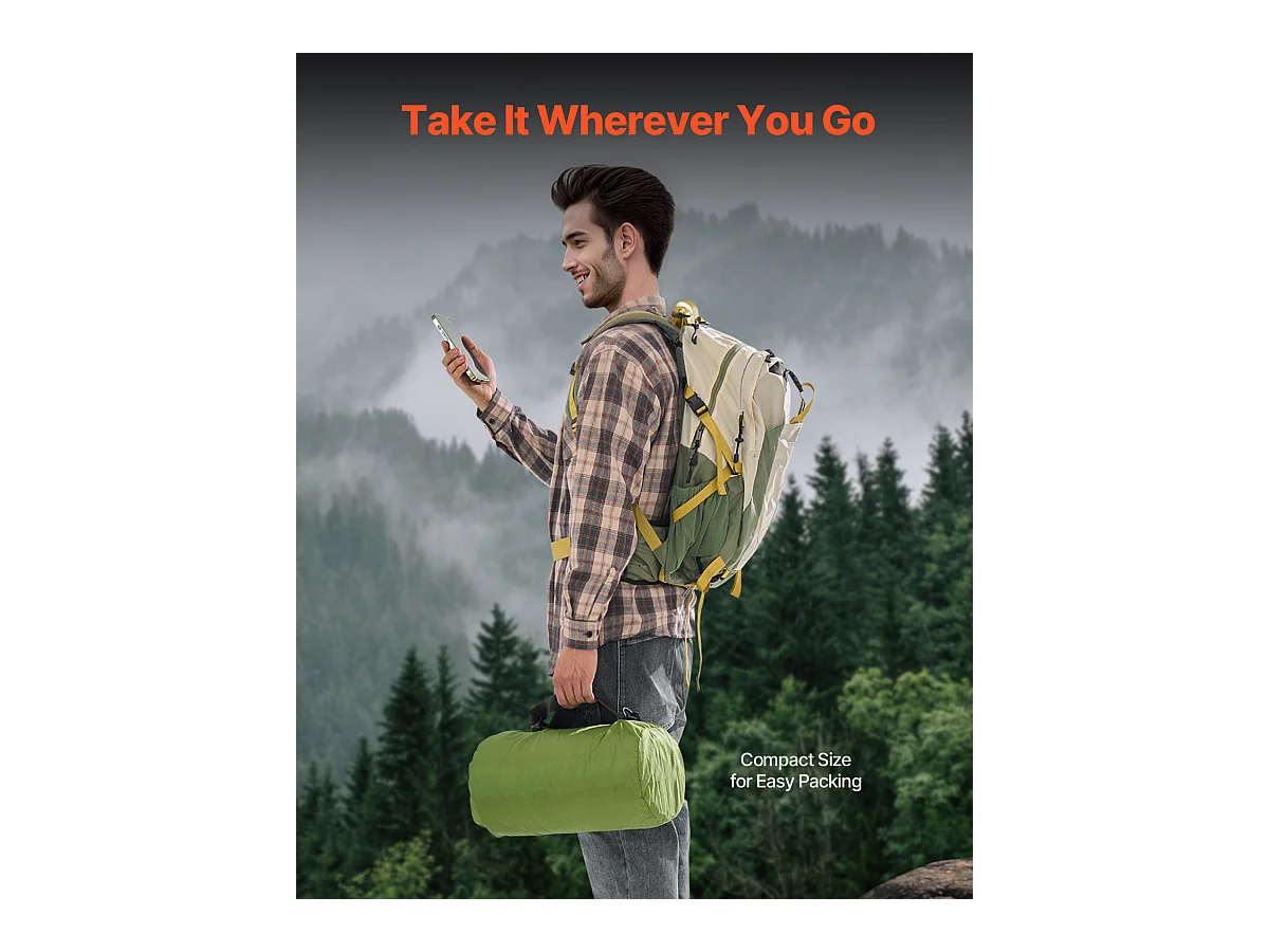 Couverture de Camping SucceBuy,200.66cm x 149.86cm, Portable et Chaude, Choix d'Extérieur en Vert Armée