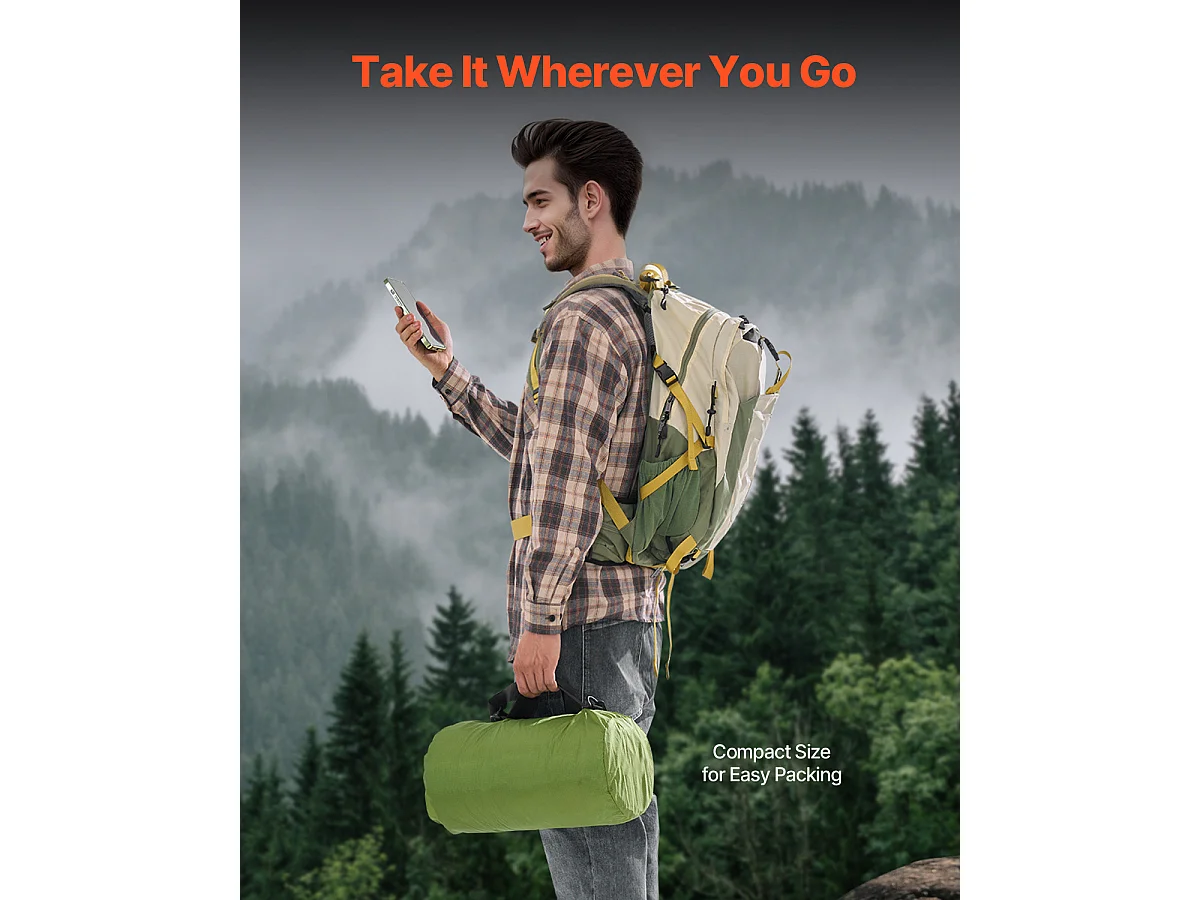 Couverture de Camping SucceBuy,200.66cm x 149.86cm, Portable et Chaude, Choix d'Extérieur en Vert Armée