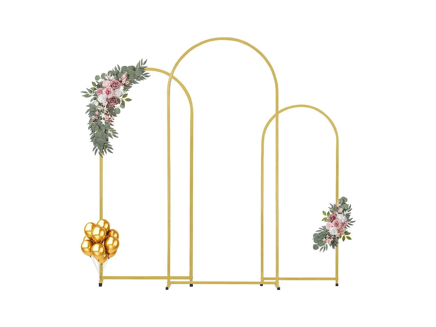 Podstawka z Metalowym Łukiem SucceBuy do Łuku Ślubnego, na Każdą Okazję, Zestaw 3 Sztuk