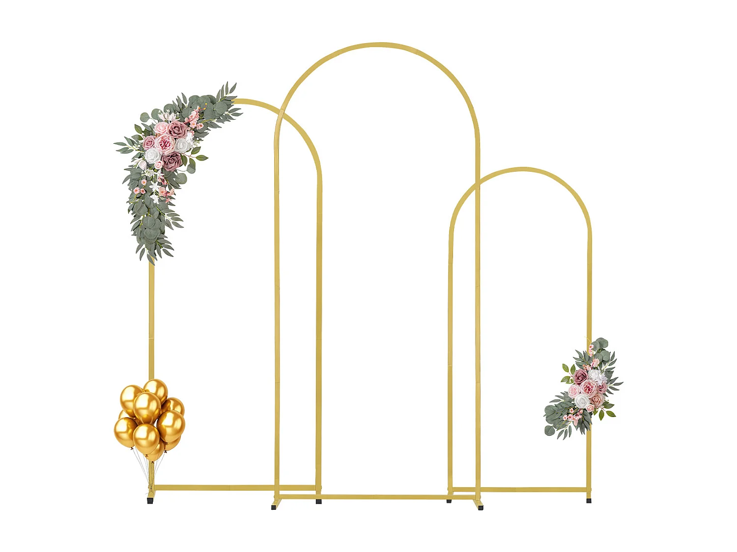 Support de Fond Arche Métallique SucceBuy pour Arche de Mariage, pour Toutes les Occasions, Lot de 3