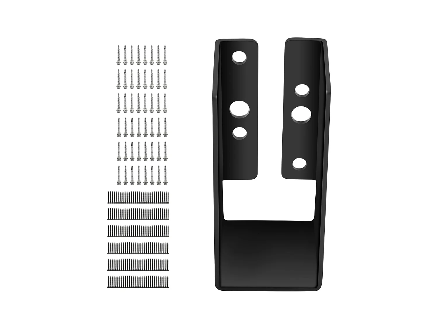 Kit de Supports SucceBuy Lot de 24 Supports de Solive Dissimulés 5,08 x 10,16 cm pour Bois d'Œuvre, Montage sur Face, Bride Dissimulée