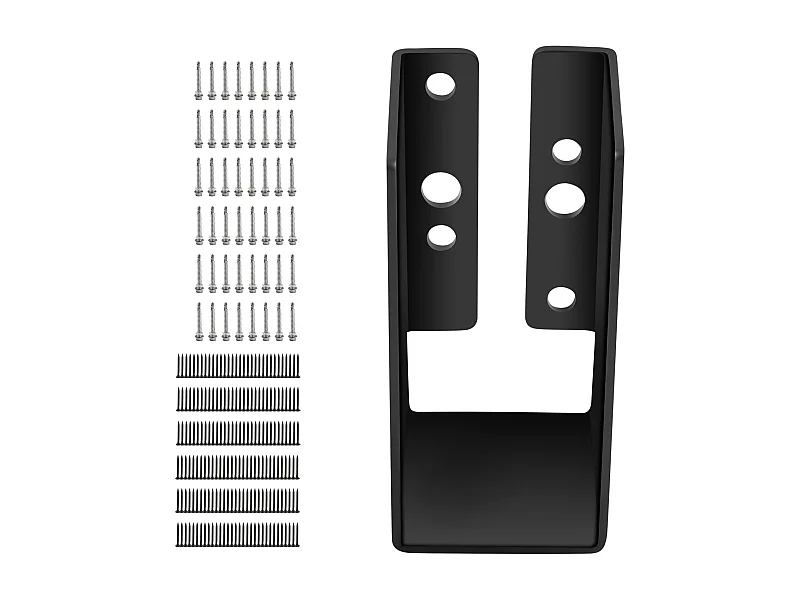 Kit di Supporto SucceBuy Confezione da 24 Ganci per Travetti a Scomparsa da 5,08 x 10,16 cm per Legname, Montaggio Frontale, Flangia a Scomparsa