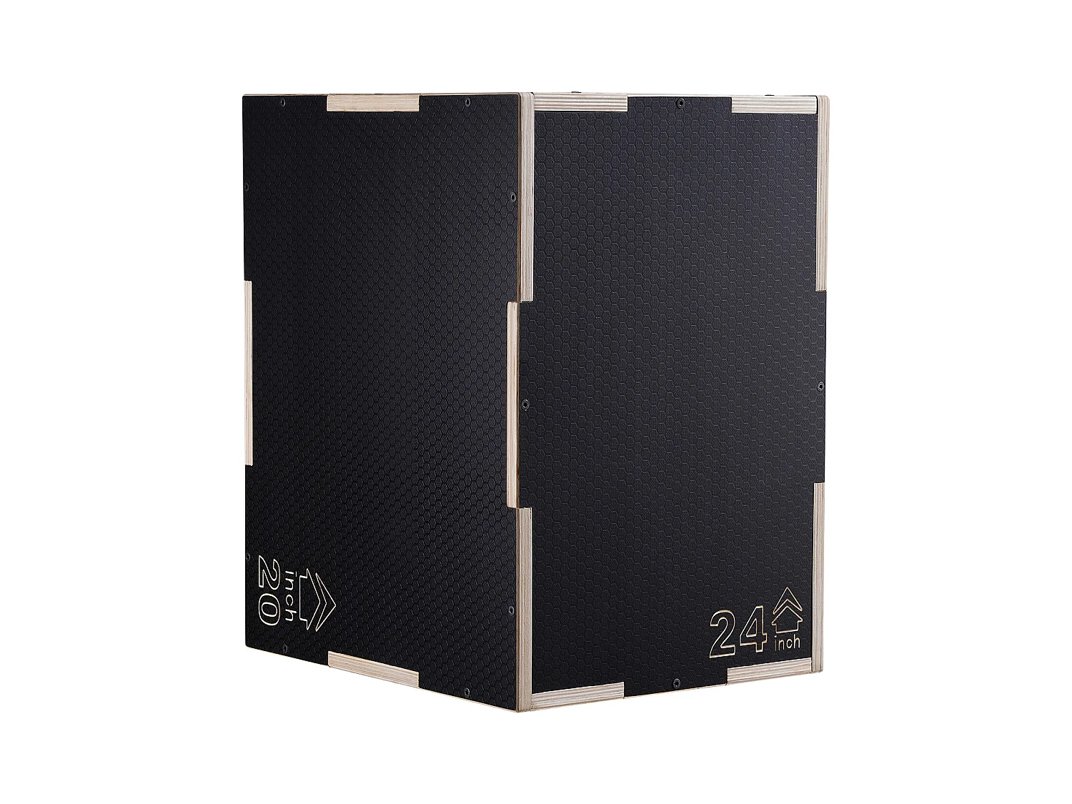 Boîte de Saut Pliométrique SucceBuy, Boîte de Pliométrie 3-en-1, Hauteur 60/50/40 cm, Charge 204 kg, pour Entraînement de Pompes