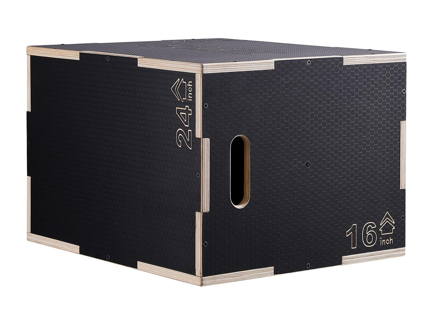 Pudło Skokowe Pliometryczne SucceBuy, Pudło Pliometryczne 3-w-1, Wysokość 60/50/40 cm, Ładunek 204 kg, do Treningu Przesiadów