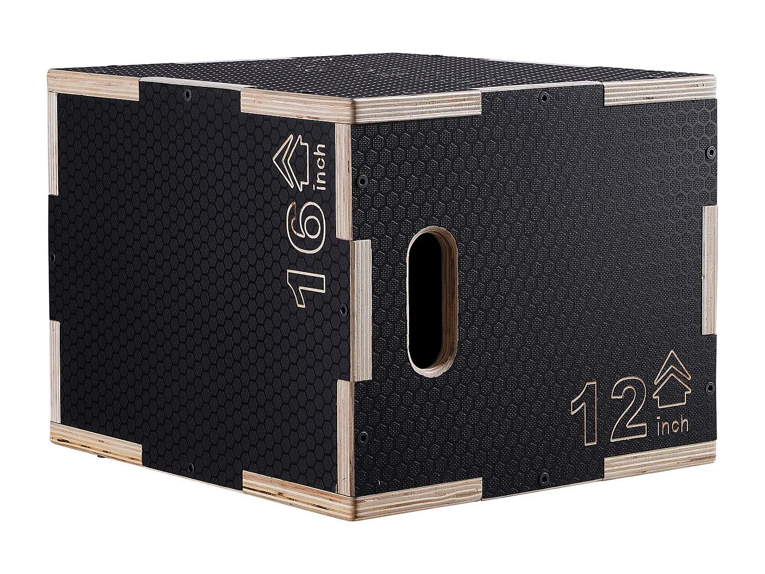 Boîte de Saut Pliométrique SucceBuy, 3 en 1, 40/35/30 cm, Charge 204 kg, en Bois, pour Entraînement Pliométrique Step-ups