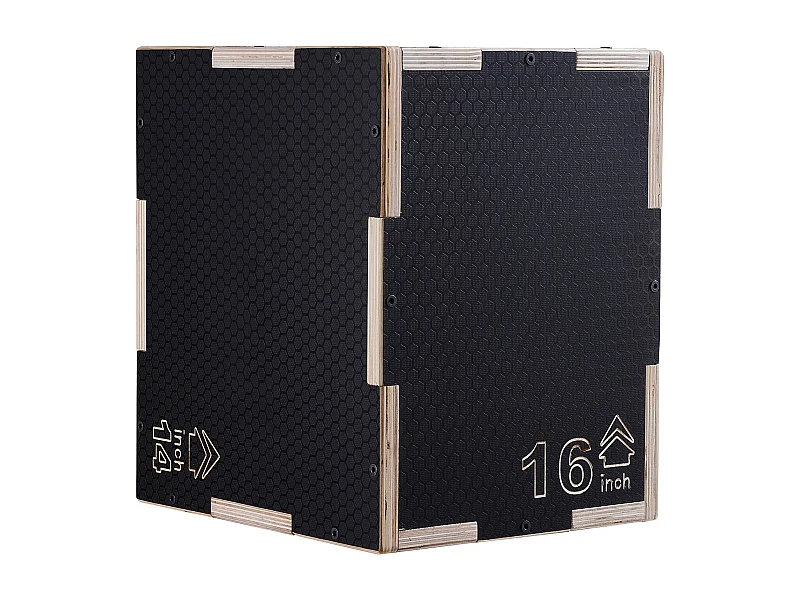 Scatola di Salto Pliometrico SucceBuy, 3 in 1, 40/35/30 cm, Carico 204 kg, in Legno, per Allenamento Pliometrico Step-ups