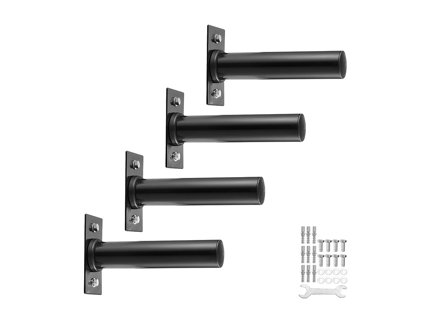 Supporto da Parete per Dischi SucceBuy, Confezione da 4 per Dischi da 50,8 mm, Eccellente Supporto per Riporre i Pesi